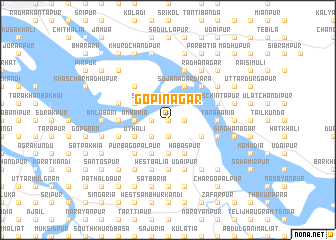 map of Gopīnagar