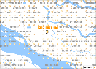 map of Gopināthdi