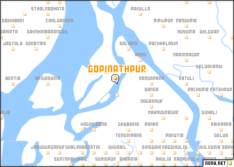 map of Gopināthpur