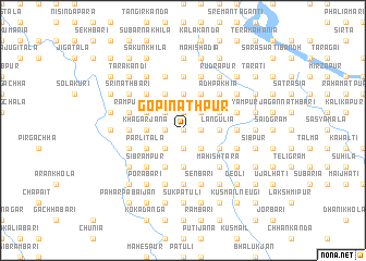 map of Gopināthpur