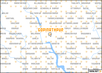 map of Gopināthpur