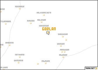 map of Goplān