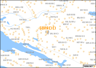 map of Goračići