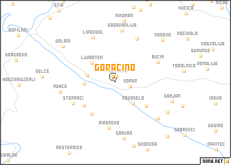 map of Goračino