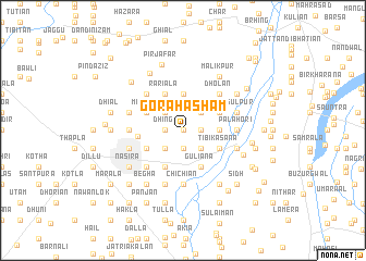 map of Gora Hāsham