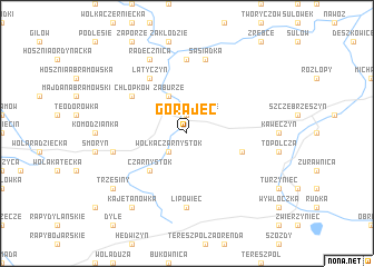 map of Gorajec