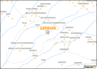 map of Gorākhk