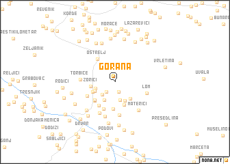 map of Gorana