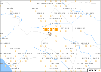 map of Goránoi