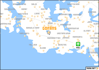 map of Görans