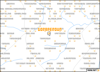 map of Gorapèroun