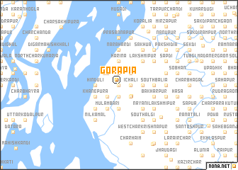 map of Gorāpia
