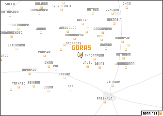 map of Gorās