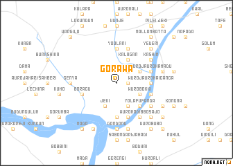 map of Gorawa