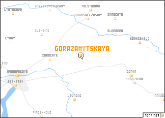 map of Gora Zamytskaya