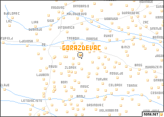 map of Goraždevac