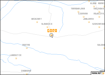 map of Góra