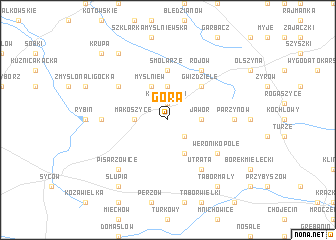 map of Góra