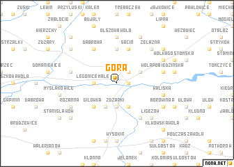 map of Góra