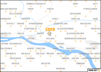 map of Góra