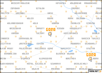 map of Góra