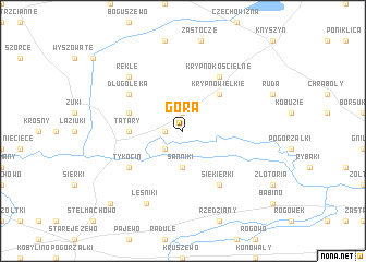 map of Góra