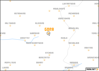 map of Gora