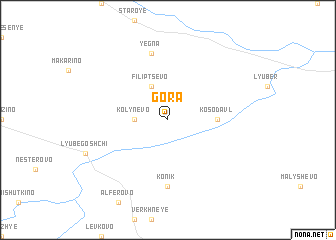 map of Gora