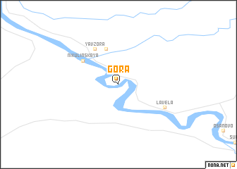 map of Gora