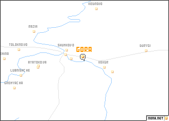 map of Gora