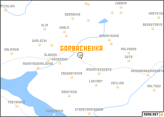 map of Gorbachevka