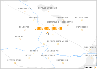 map of Gorbakonovka