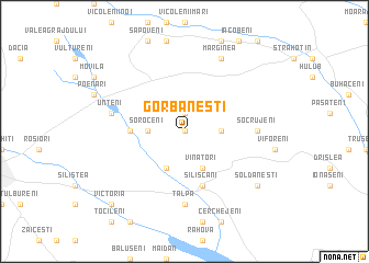 map of Gorbăneşti