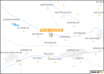 map of Gorbanivka