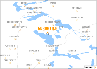 map of Gorbatichi