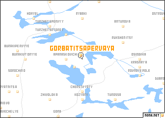 map of Gorbatitsa Pervaya