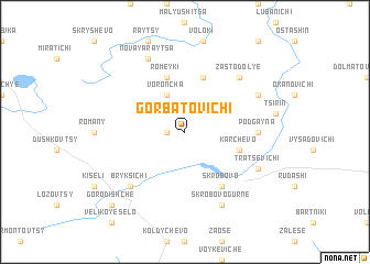 map of Gorbatovichi