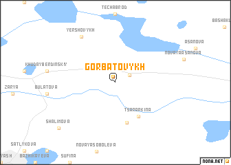 map of Gorbatovykh