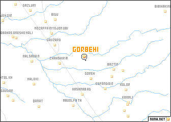 map of Gorbeh\