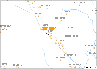 map of Gorbeh