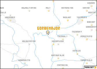 map of Görbemajor