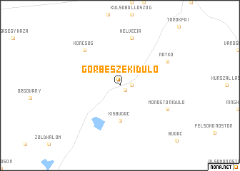 map of Görbeszékidůlő