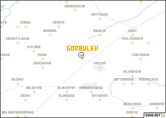 map of Gorbulëv