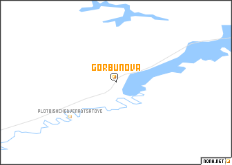 map of Gorbunova