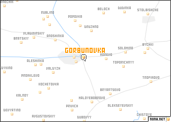 map of Gorbunovka