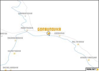 map of Gorbunovka