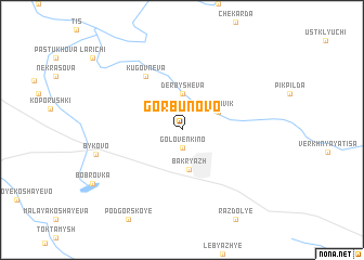 map of Gorbunovo