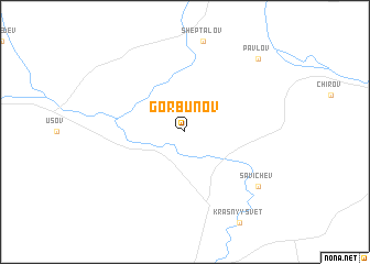 map of Gorbunov