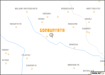 map of Gorbunyata