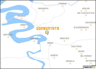 map of Gorbunyata